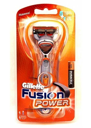 Бритва Gillette Fusion Power 5 (1 станок+1 батарейка)