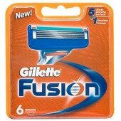 Gillette Fusion (6) сменные картриджи в упаковке