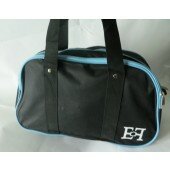 720 Спортивно-дорожная сумка (черный+голубой)