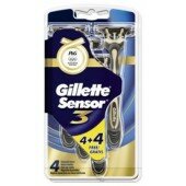 Gillette Einwegrasierer Sensor 3 (4+4) одноразовые мужские станки для бритья