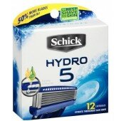 Schick HYDRO 5 (12) сменные картриджи оригинал в упаковке производство США