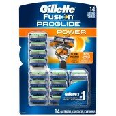 Gillette Fusion ProGlide Power (14) сменные картриджи оригинал на планшете производство США