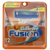 Gillette Fusion (12) сменные картриджи в упаковке